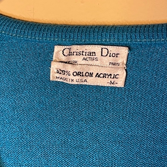 Dior Blue V-Neck Sweater - Picture 3 of 6